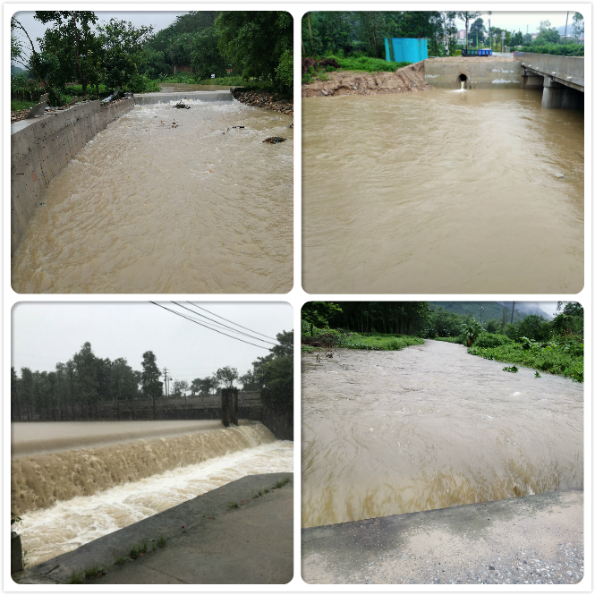 连日强降水，全镇各河道山塘水库水坝水位上涨