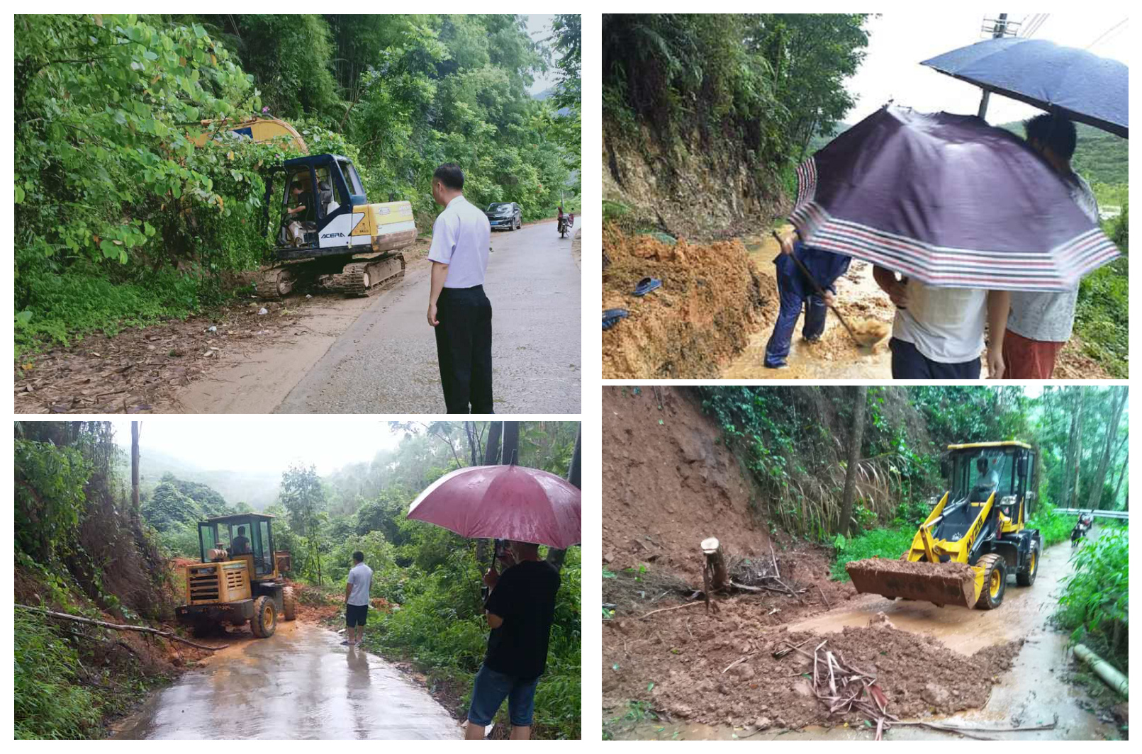 各村及时清理路障