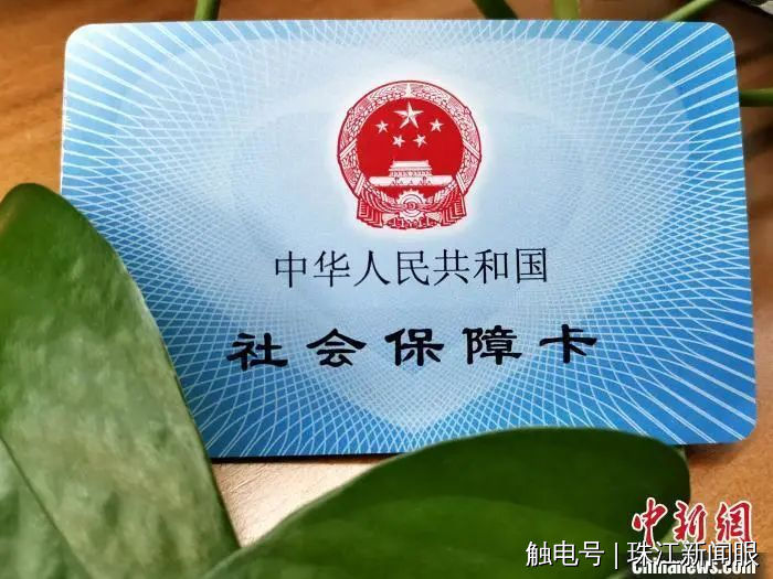 社会保障卡资料图。孙宏瑗 摄