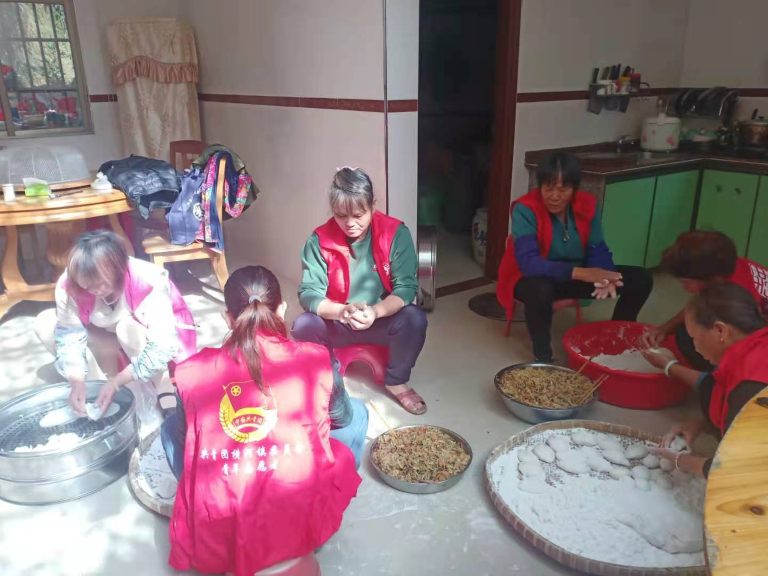 河肚村做萝卜粄现场