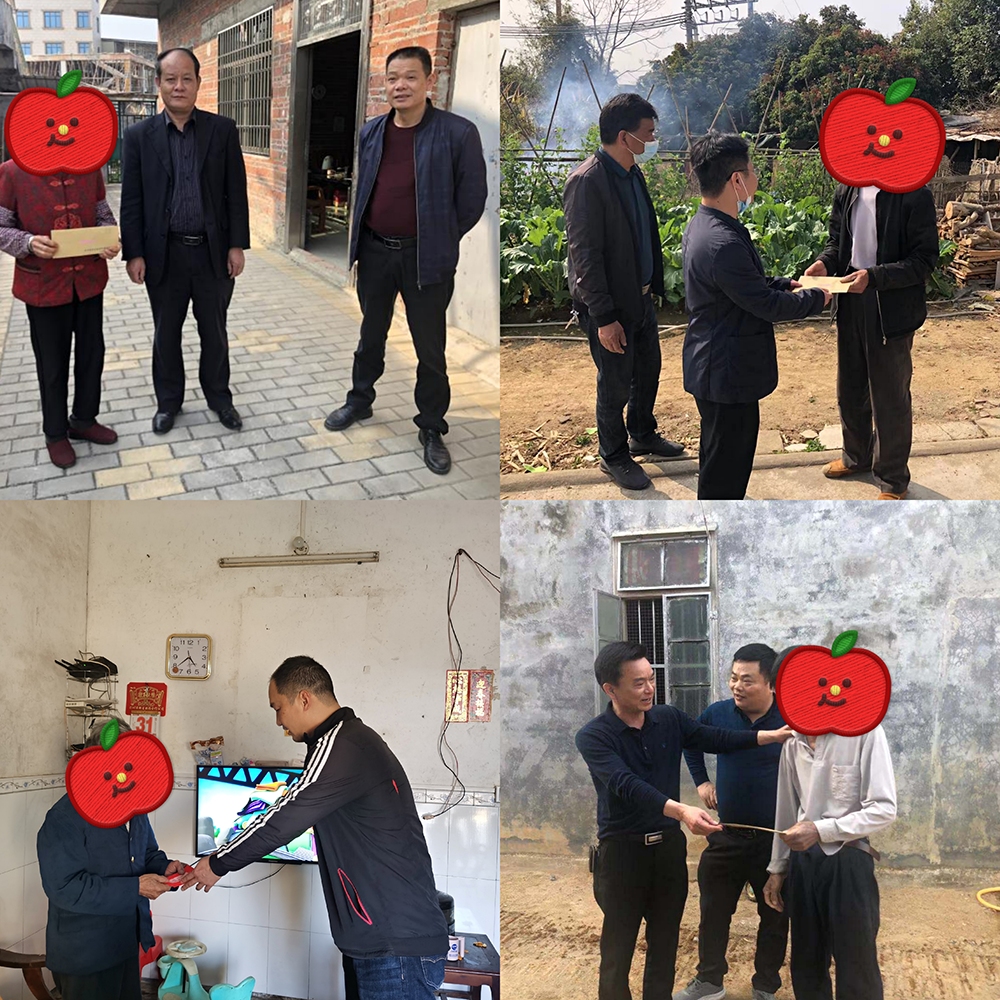 党政班子成员慰问困难党员、退伍军人