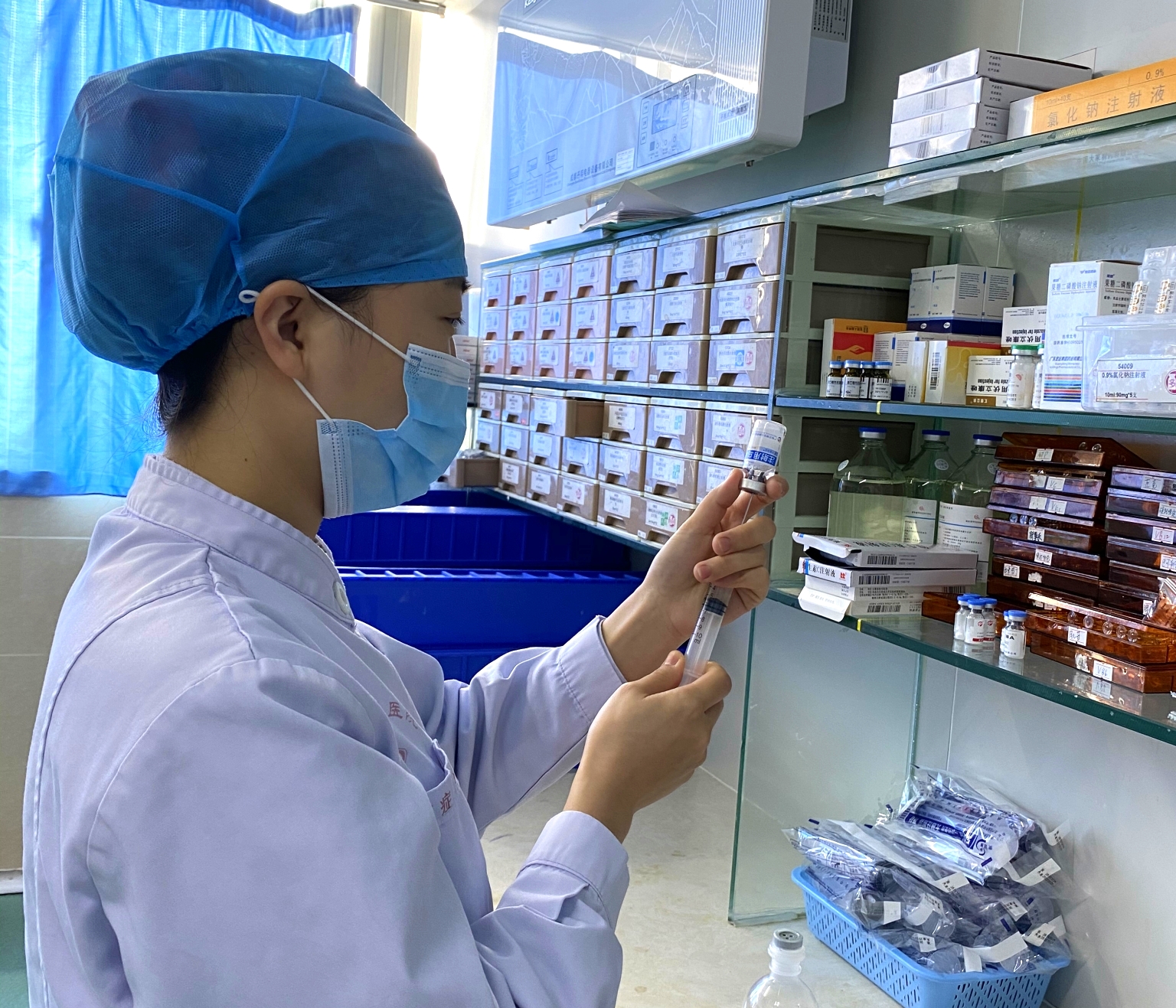 朱秀玲在工作岗位上
