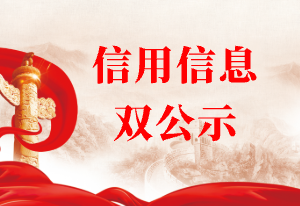 信息双公示