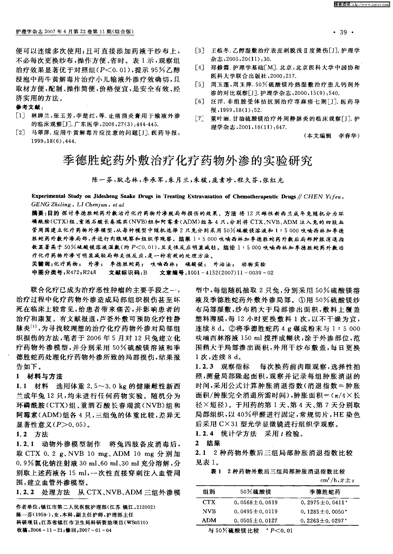 牛黄解毒片乙醇浸泡液外敷治疗小儿输液外渗-图片-1.jpg